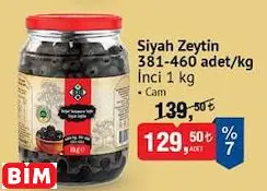 İNCİ SİYAH ZEYTİN 381/460 ADET/KG İNCİ SİYAH ZEYTİN 381/460 ADET/KG